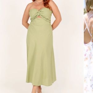 NEW Green Petal & Pup Midi “Rosetta” Dress